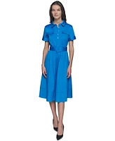 Karl Lagerfeld Paris Women's Midi Shirtdress