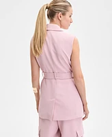 I.n.c. International Concepts Women's Belted Vest, Exclusively at Macy's