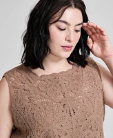 And Now This Trendy Plus Sleeveless Sweater, Exclusively at Macy's