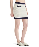 Steve Madden Women's Casette Crochet Mini Skirt