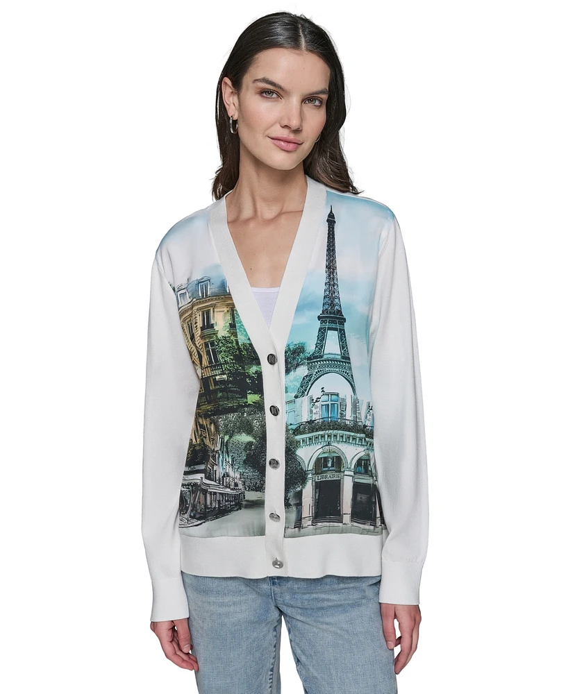 Karl Lagerfeld Paris Women's Scene Cardigan