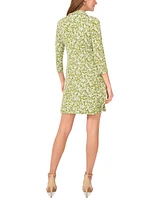 Msk Women's Printed Shift Dress