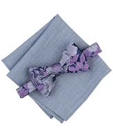 Bar Iii Men's Mansell Floral Bow Tie & Pocket Square Set, Exclusively at Macy's