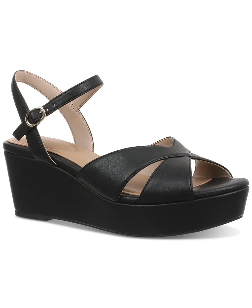 Giani Bernini Women's Jayleen Memory Foam Platform Wedge Sandals, Created for Macy's