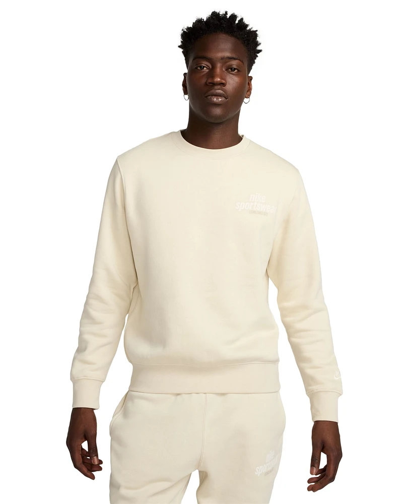 Nike Club Men's Futura Long Sleeve Crewneck Sweatshirt