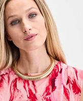 I.n.c. International Concepts Gold-Tone Omega Chain Collar Necklace, 17" + 3" extender, Exclusively at Macy's