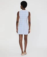 French Connection Women's Check-Print Sleeveless Dress