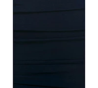Emerald Sundae Juniors' Draped-Neck Bodycon Dress