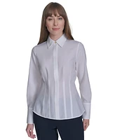 Tommy Hilfiger Women's Darted Long-Sleeve Blouse