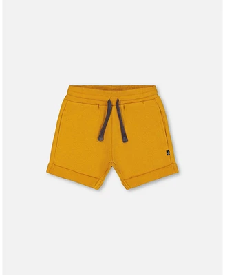 Deux par Baby Boys French Terry Short Vibrant Orange