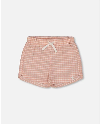 Deux par Toddler Girls Crinkle Short Light Old Pink - Toddler|Child