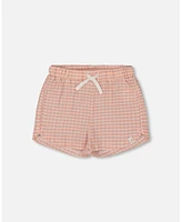 Deux par Toddler Girls Crinkle Short Light Old Pink - Toddler|Child