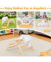 2-in-1 Arch Rocker with Soft Cushion for Toddlers