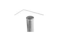 Simple Assembly Glass and Iron Dining Table – Sleek, Modern, and Functional