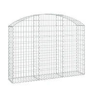 Arched Gabion Basket 59.1"x11.8"x39.4"/47.2" Galvanized Iron