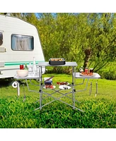 Foldable Outdoor Bbq Table Grilling Stand