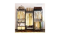 Wire Garment Rack for Easy Clothing Storage and Organization