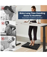 Portable Anti-Fatigue Standing Mat with Massage Point and Diverse Terrain for Office and Home