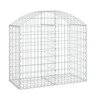 Arched Gabion Basket 39.4"x19.7"x31.5"/39.4" Galvanized Iron