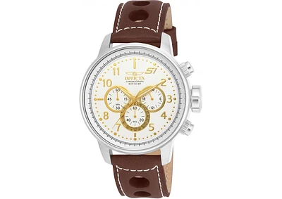 Invicta Men's 16010 S1 Rally Quartz Multifunction Gold, Antique Silver Dial Watch