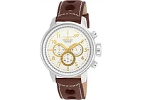 Invicta Men's 16010 S1 Rally Quartz Multifunction Gold, Antique Silver Dial Watch
