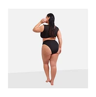 Rebdolls Plus Splash Brazilian Cut Bikini Bottom