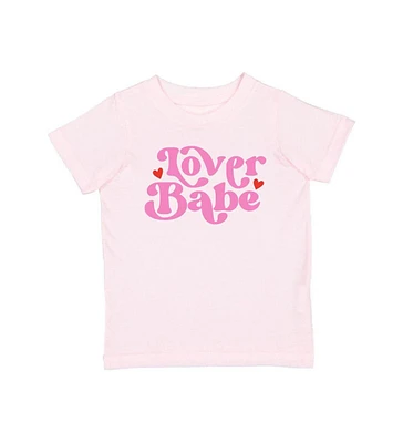 Sweet Wink Toddler Girls Lover Babe Valentine's Day Short Sleeve T-Shirt