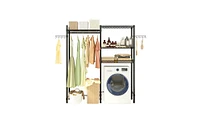 Washer and Dryer Storage Shelf for Organized Laundry Room and Efficient Space Usage