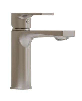 Single-Handle Single-Hole Modern Bathroom Faucet for Sink Drip-Free Vanity Sink Faucet in Brushed Gold