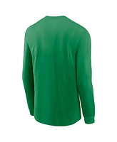 Nike Men's Apple Green Oregon Ducks Basketball Icon Two-Hit Long Sleeve T-Shirt