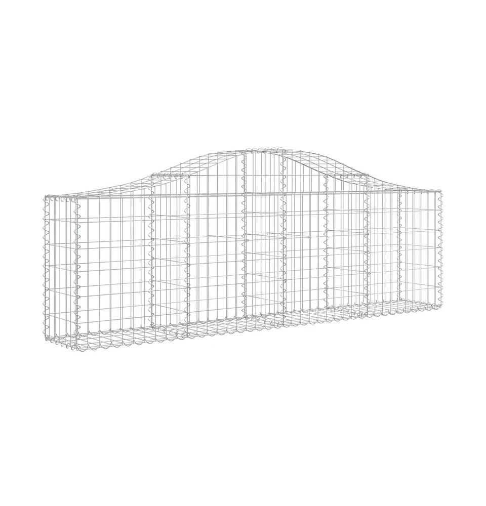 Arched Gabion Basket 78.7"x11.8"x23.6"/31.5" Galvanized Iron