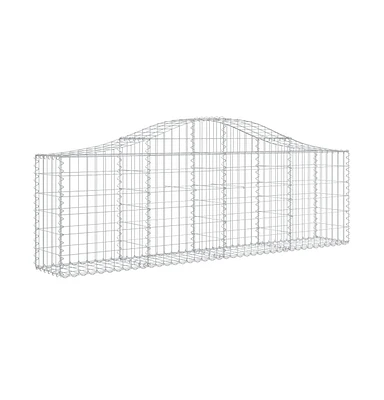 Arched Gabion Basket 78.7"x11.8"x23.6"/31.5" Galvanized Iron