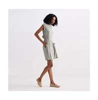 Short Dress With Smocking Side Detail