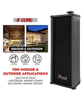 5 Core Wall Mount Enclosed Speaker Black - 200W Combined Pmpo and 20W Rms Speaker System