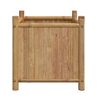 Planter 15.7"x15.7"x15.7" Bamboo
