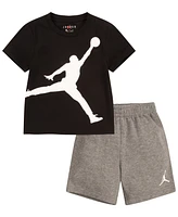 Jordan Toddler Boys 2-Piece Jumbo Jumpman T-Shirt and Shorts Set