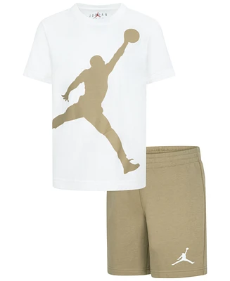 Jordan Toddler Boys 2-Piece Jumbo Jumpman T-Shirt and Shorts Set