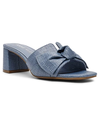 Anne Klein Women's Kizmet Knot Block Heel Dress Sandals