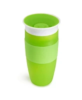 Munchkin Toddler Miracle 360 Sippy Cup, with Silicone Grip, Green, 14 Ounce