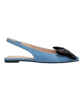 Bandolino Women's Simona Bow Slingback Flats