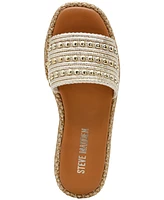 Steve Madden Women's Boardwalk Espadrille Slide Sandals