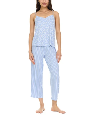 Flora by Nikrooz Women's Amari 3-Pc. Cami, Shorts & Capris Pajama Set