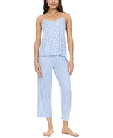 Flora by Nikrooz Women's Amari 3-Pc. Cami, Shorts & Capris Pajama Set