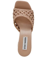Steve Madden Women's Mania Woven Block-Heel Sandals