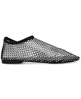 Steve Madden Women's Mino Mesh Rhinestone Flats