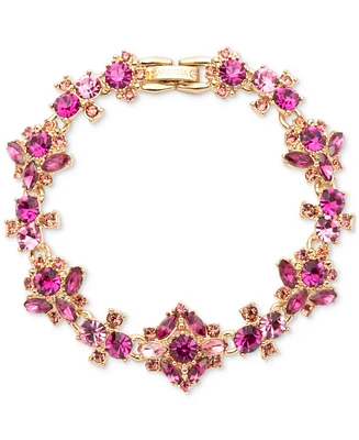 Marchesa Gold-Tone Crystal & Stone Flex Bracelet
