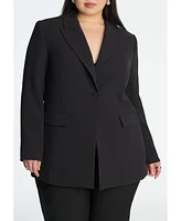 Eloquii Women's Plus Heart Cutout Blazer