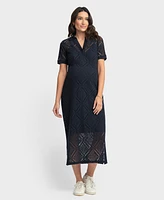 Seraphine Women's Maternity Crochet Dress