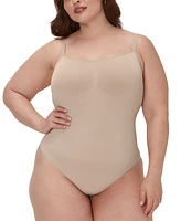 Maidenform Women's Everyday Seamless Shapewear Thong Bodysuit DMS830