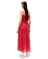 Tommy Jeans Women's Smocked Floral Maxi Dress